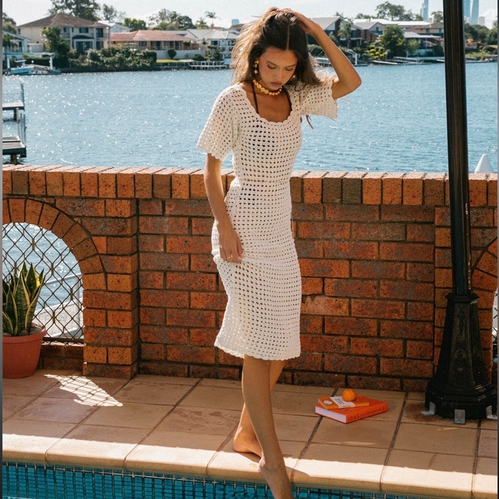 NWT Isabelle Quinn Sofia Dress In Ivory